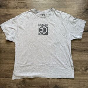 Half Evil 333 Light Gray Short Sleeve T Shirt size 2XL Men XXL